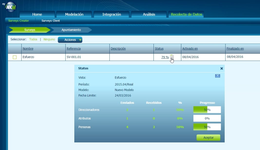 MyABC Corporate - Surveys Recolecta de Datos